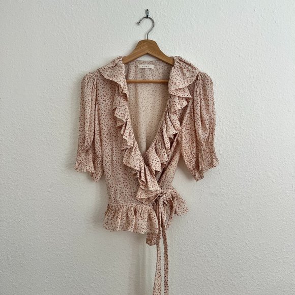 Doen Blush Floral Ruffle Top - Picture 3 of 9